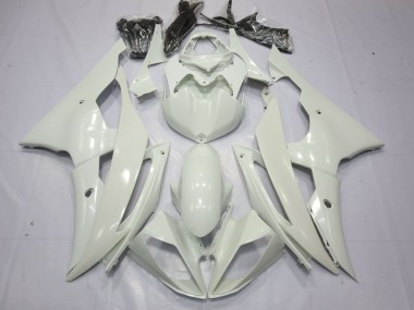 Aftermarket 2008-2016 Full Gloss White Yamaha R6 Motorcycle Fairings