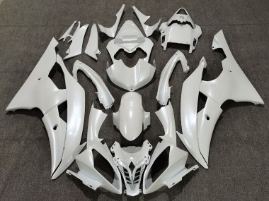 Aftermarket 2008-2016 Gloss White Yamaha R6 Motorcycle Fairings