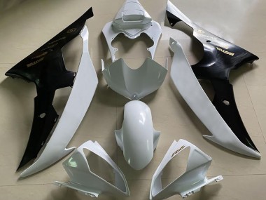 Aftermarket 2008-2016 Gloss White and Black & Gold Yamaha R6 Motorcycle Fairings