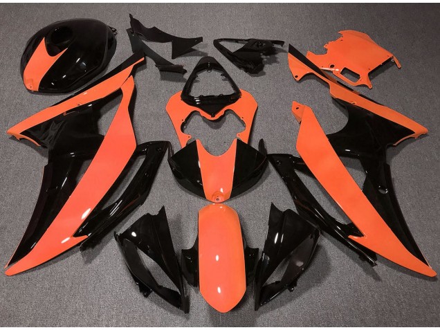 Aftermarket 2008-2016 High Viz Orange Yamaha R6 Motorcycle Fairings