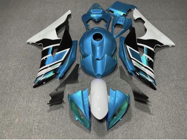 Aftermarket 2008-2016 Light Blue Black and White OEM Style Yamaha R6 Motorcycle Fairings