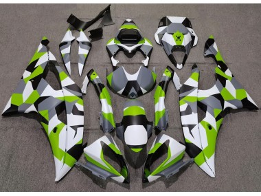 Aftermarket 2008-2016 Light Green Camo Plain Yamaha R6 Motorcycle Fairings