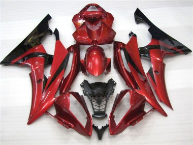 Aftermarket 2008-2016 Maroon Black Yamaha R6 Motorcycle Fairings