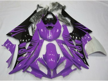 Aftermarket 2008-2016 Purple Flame Style Yamaha R6 Motorcycle Fairings