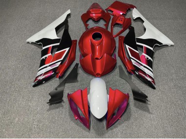 Aftermarket 2008-2016 Red Black and White OEM Style Yamaha R6 Motorcycle Fairings