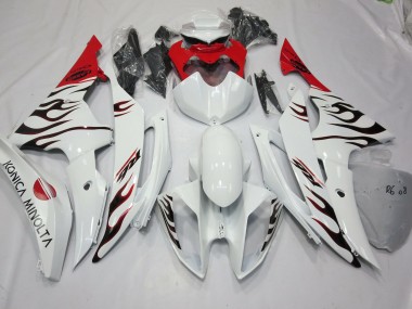 Aftermarket 2008-2016 Special Flame Red Yamaha R6 Motorcycle Fairings