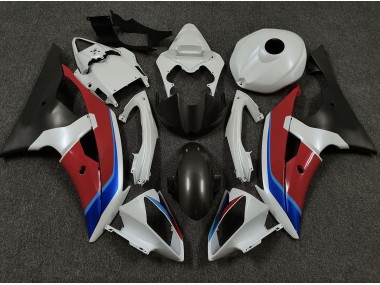 Aftermarket 2008-2016 White Red and Blue Yamaha R6 Motorcycle Fairings