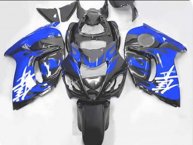 Aftermarket 2008-2019 Blue and Grey Suzuki GSXR 1300 Motorcycle Fairings