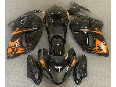 Aftermarket 2008-2019 Gloss Black & Orange Suzuki GSXR 1300 Motorcycle Fairings