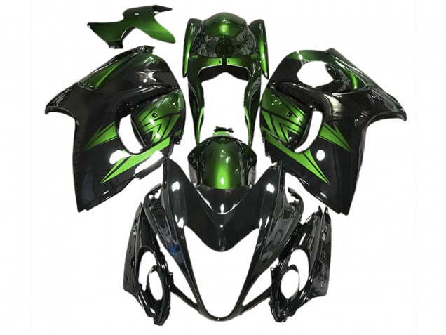 Aftermarket 2008-2019 Gloss Black and Deep Green Suzuki GSXR 1300 Motorcycle Fairings