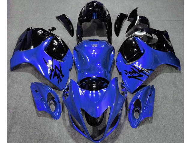 Aftermarket 2008-2019 Gloss Blue and Black Suzuki GSXR 1300 Motorcycle Fairings