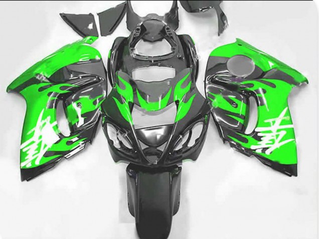 Aftermarket 2008-2019 Green and Grey Suzuki GSXR 1300 Motorcycle Fairings