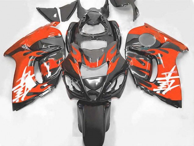 Aftermarket 2008-2019 Orange and Grey Suzuki GSXR 1300 Motorcycle Fairings