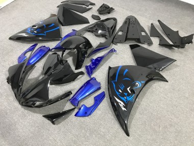 Aftermarket 2009-2011 Blue Panther Yamaha R1 Motorcycle Fairings