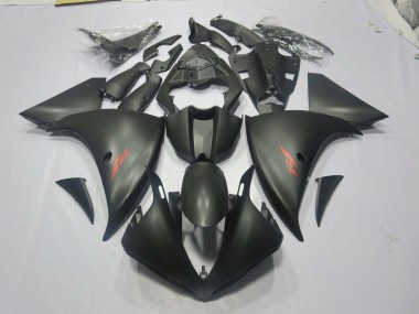 Aftermarket 2009-2011 Matte Black Red Yamaha R1 Motorcycle Fairings