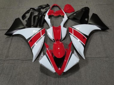 Aftermarket 2009-2011 Red White Yamaha R1 Motorcycle Fairings