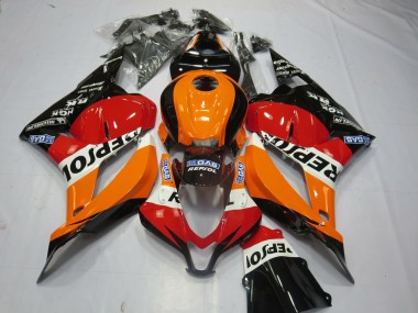 Aftermarket 2009-2012 Black Repsol Honda CBR600RR Motorcycle Fairings