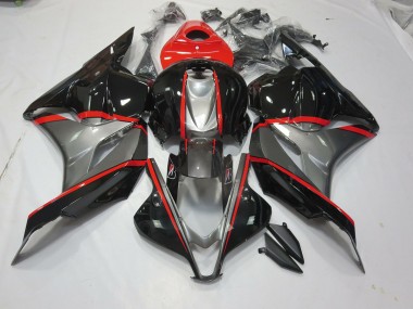 Aftermarket 2009-2012 Black and Grey Red pin Honda CBR600RR Motorcycle Fairings