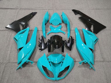 Aftermarket 2009-2012 Blue Kawasaki ZX6R Motorcycle Fairings