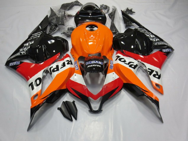 Aftermarket 2009-2012 Classic Repsol Style Honda CBR600RR Motorcycle Fairings