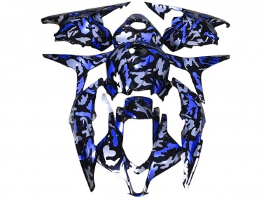 Aftermarket 2009-2012 Dark Blue Snow Camo Honda CBR600RR Motorcycle Fairings