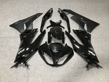 Aftermarket 2009-2012 Gloss Black Kawasaki ZX6R Motorcycle Fairings