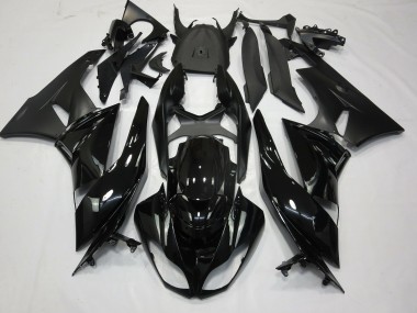 Aftermarket 2009-2012 Gloss Black Matte Kawasaki ZX6R Motorcycle Fairings