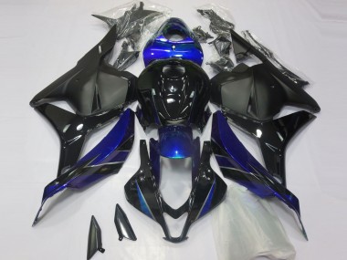 Aftermarket 2009-2012 Gloss Blue and Black Honda CBR600RR Motorcycle Fairings