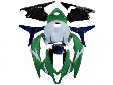 Aftermarket 2009-2012 Gloss Green and Blue Honda CBR600RR Motorcycle Fairings