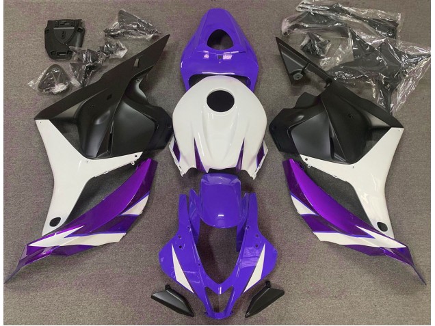 Aftermarket 2009-2012 Gloss Purple White and Violet Honda CBR600RR Motorcycle Fairings