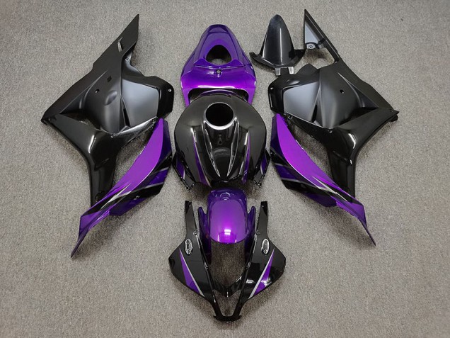 Aftermarket 2009-2012 Gloss Purple and Black Honda CBR600RR Motorcycle Fairings