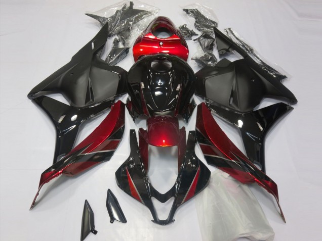 Aftermarket 2009-2012 Gloss Red and Black Honda CBR600RR Motorcycle Fairings