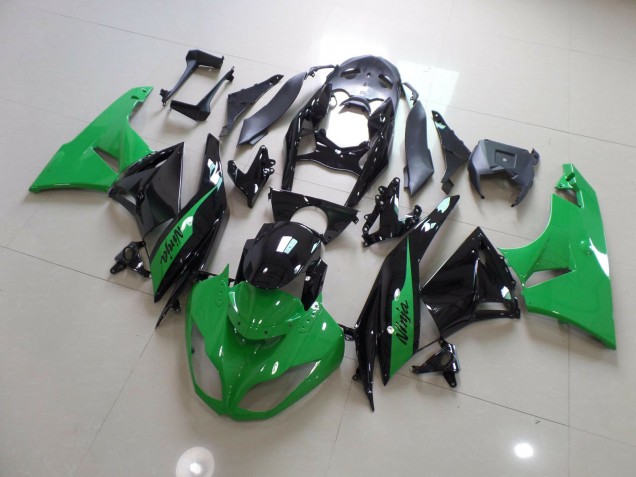 Aftermarket 2009-2012 Green Black Ninja Kawasaki ZX6R Motorcycle Fairings