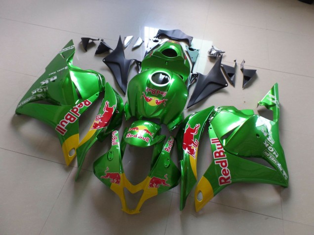 Aftermarket 2009-2012 Green Red Bull Honda CBR600RR Motorcycle Fairings