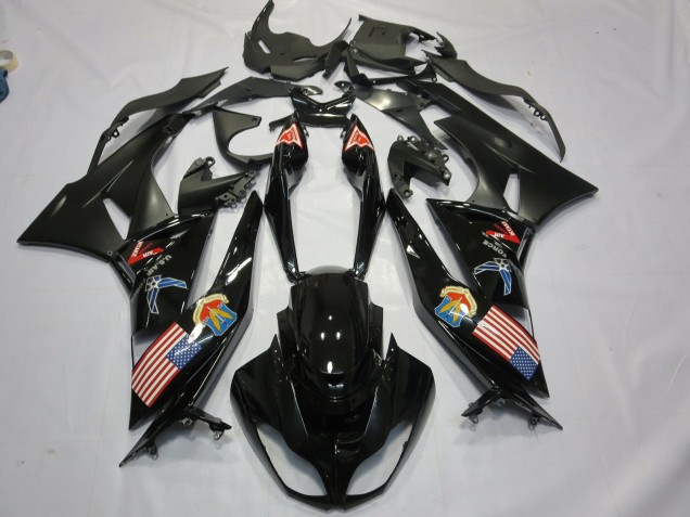 Aftermarket 2009-2012 Merica Kawasaki ZX6R Motorcycle Fairings