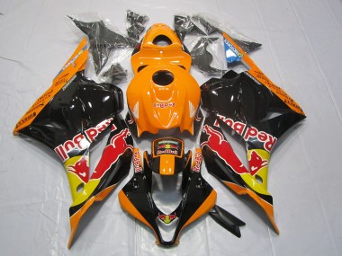 Aftermarket 2009-2012 Orange Red Bull Honda CBR600RR Motorcycle Fairings