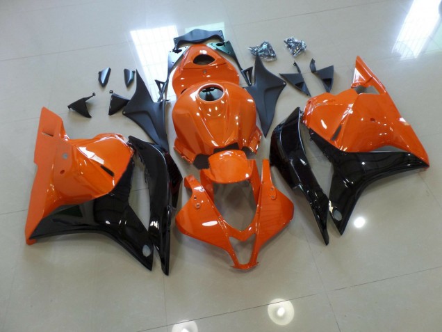 Aftermarket 2009-2012 Orange and Black Honda CBR600RR Motorcycle Fairings