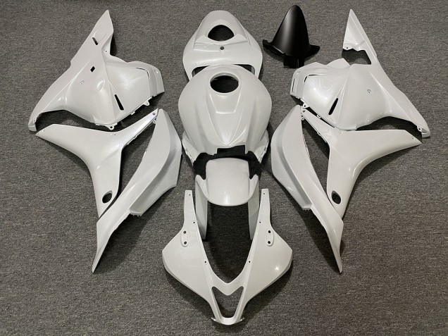 Aftermarket 2009-2012 Pearl White Honda CBR600RR Motorcycle Fairings