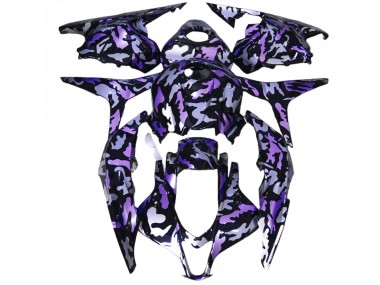 Aftermarket 2009-2012 Purple Snow Camo Honda CBR600RR Motorcycle Fairings