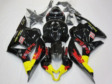 Aftermarket 2009-2012 Red Bull Gloss Black Honda CBR600RR Motorcycle Fairings