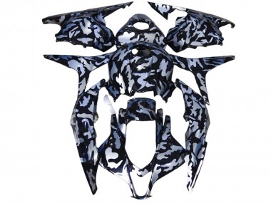 Aftermarket 2009-2012 Silver Snow Camo Honda CBR600RR Motorcycle Fairings