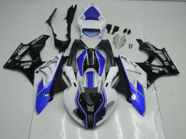 Aftermarket 2009-2016 Blue and White BMW S1000RR Motorcycle Fairings