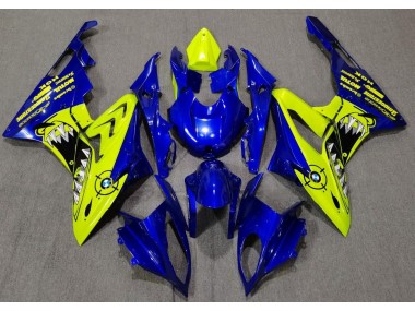 Aftermarket 2009-2018 Gloss Blue and Yellow Shark BMW S1000RR Motorcycle Fairings