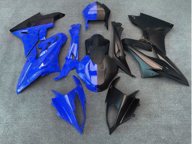 Aftermarket 2009-2018 Gloss Blue / Matte Black Split BMW S1000RR Motorcycle Fairings