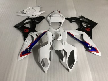 Aftermarket 2009-2018 Gloss White and Matte Black BMW S1000RR Motorcycle Fairings