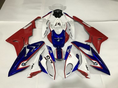 Aftermarket 2009-2018 Gloss White / Blue / Red BMW S1000RR Motorcycle Fairings