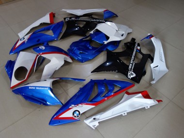 Aftermarket 2009-2018 Stock style Blue and White BMW S1000RR Motorcycle Fairings