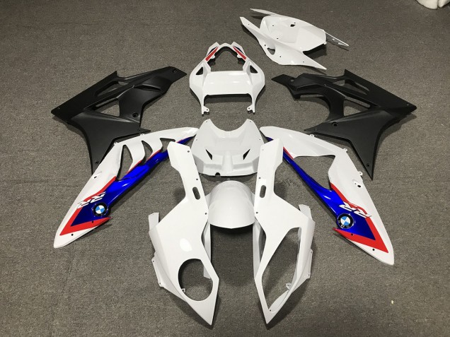 Aftermarket 2009-2016 White Matte Black BMW S1000RR Motorcycle Fairings