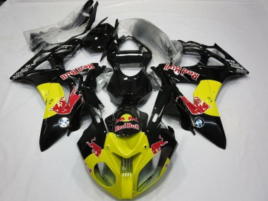 Aftermarket 2009-2018 Yellow Black Red Bull BMW S1000RR Motorcycle Fairings