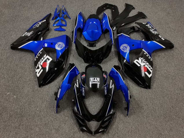 Aftermarket 2009-2016 Black and Blue with Custom Suzuki GSXR 1000 Motorcycle Fairings